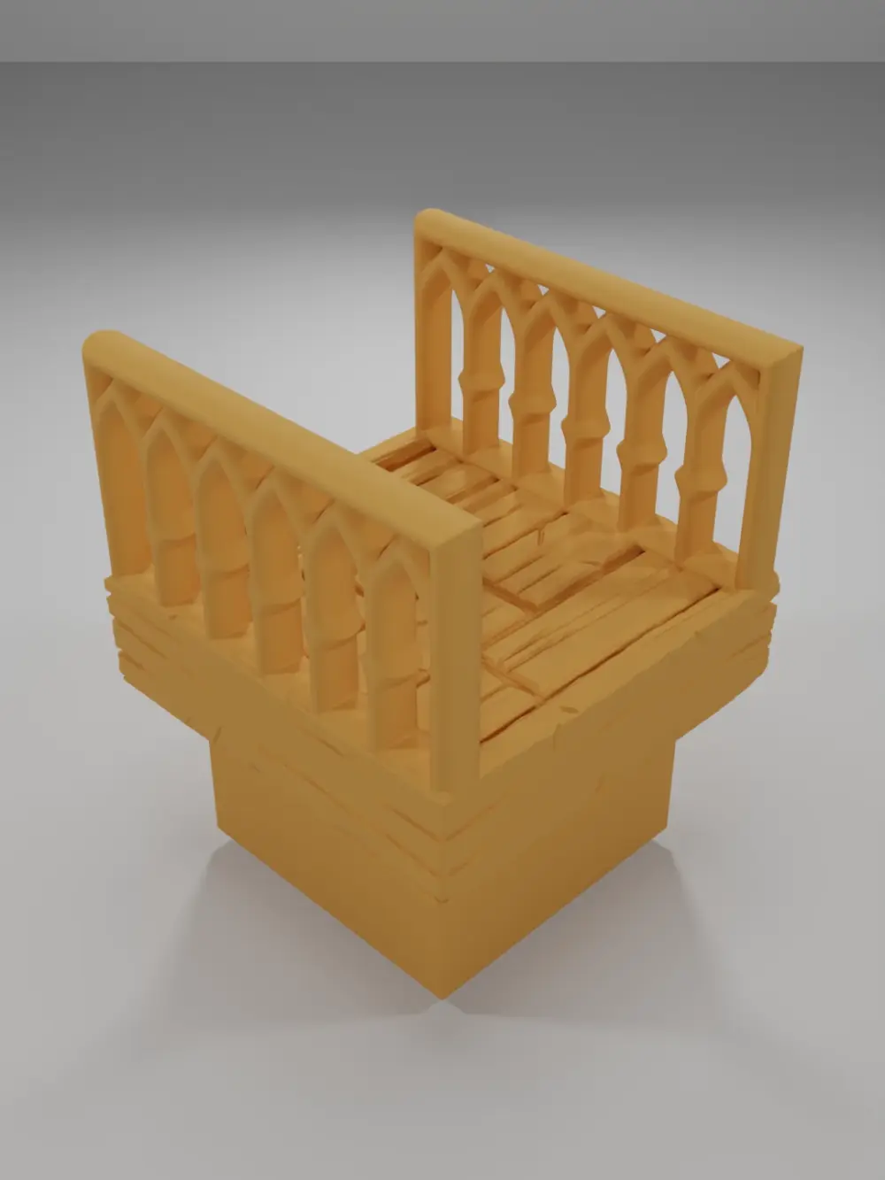 Librairy Balcony Corridor - Medieval Town Part 2 - Dungeon Blocks