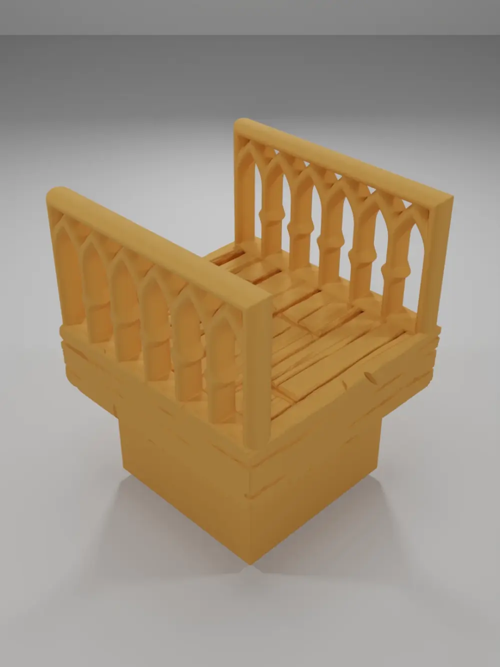 Librairy Balcony Corridor - Medieval Town Part 2 - Dungeon Blocks