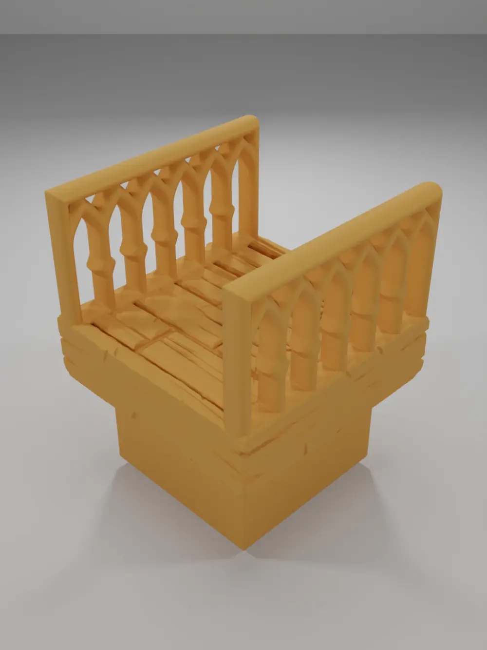 Librairy Balcony Corridor - Medieval Town Part 2 - Dungeon Blocks