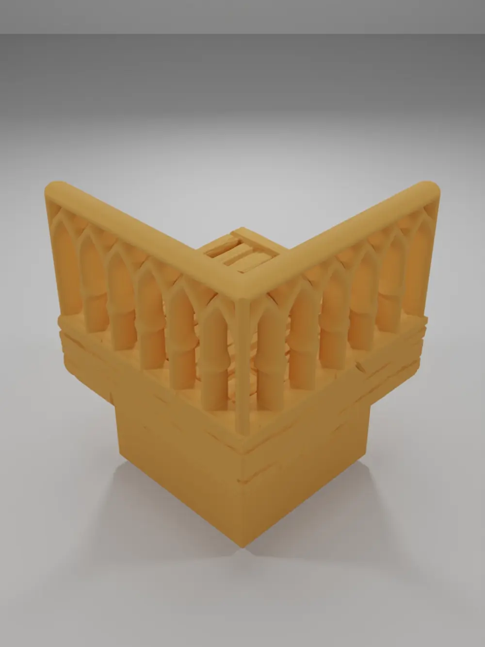 Librairy Balcony Angle - Medieval Town Part 2 - Dungeon Blocks