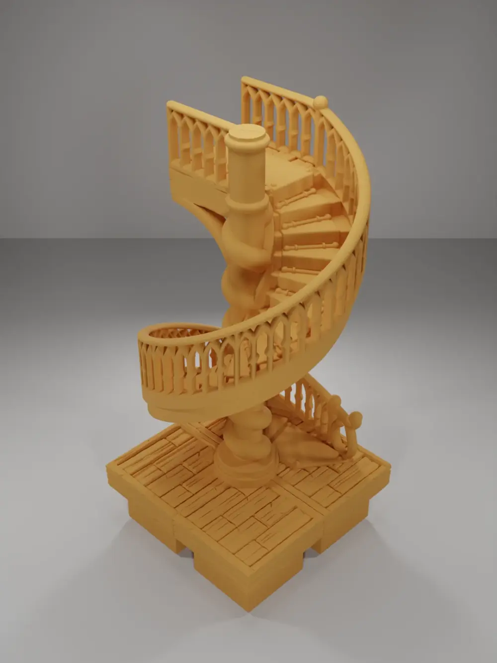 Library Spiral Staircase - Medieval Town Part 2 - Dungeon Blocks