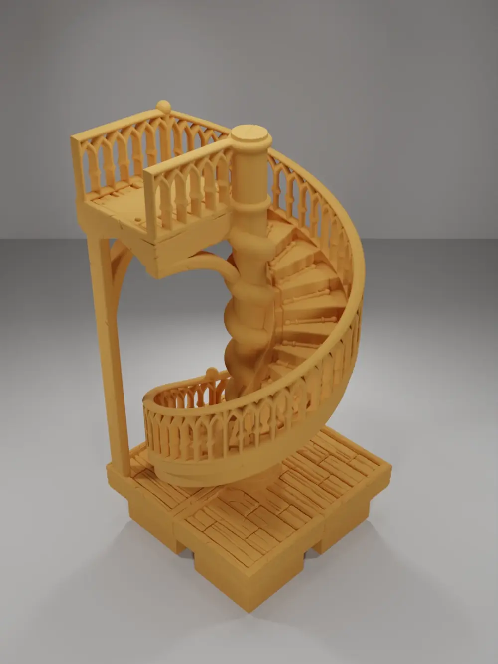 Library Spiral Staircase - Medieval Town Part 2 - Dungeon Blocks