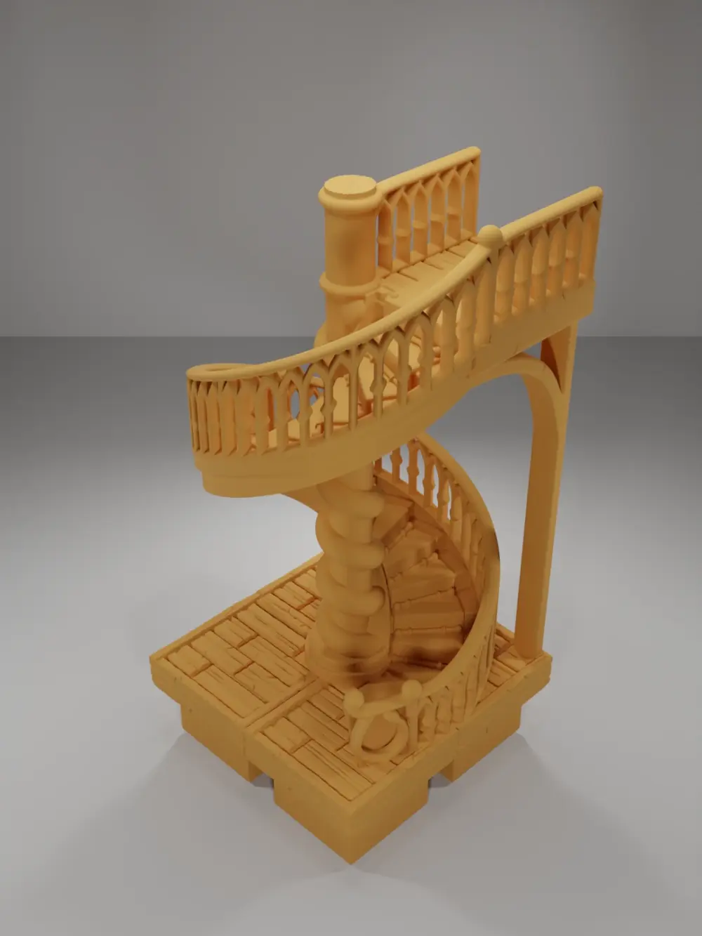 Library Spiral Staircase - Medieval Town Part 2 - Dungeon Blocks