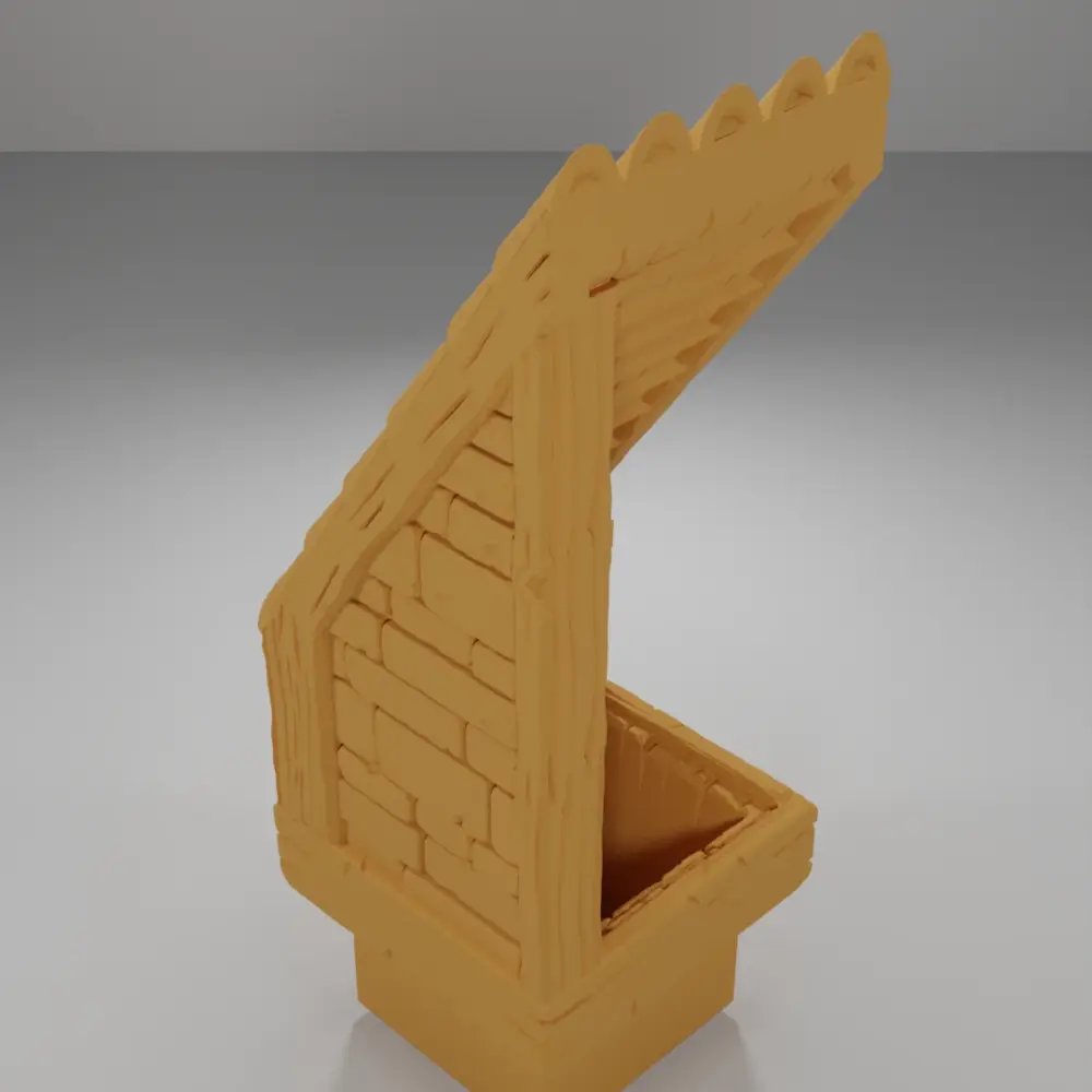 End Roof Ladder Down - Medieval Town Part 2 - Dungeon Blocks