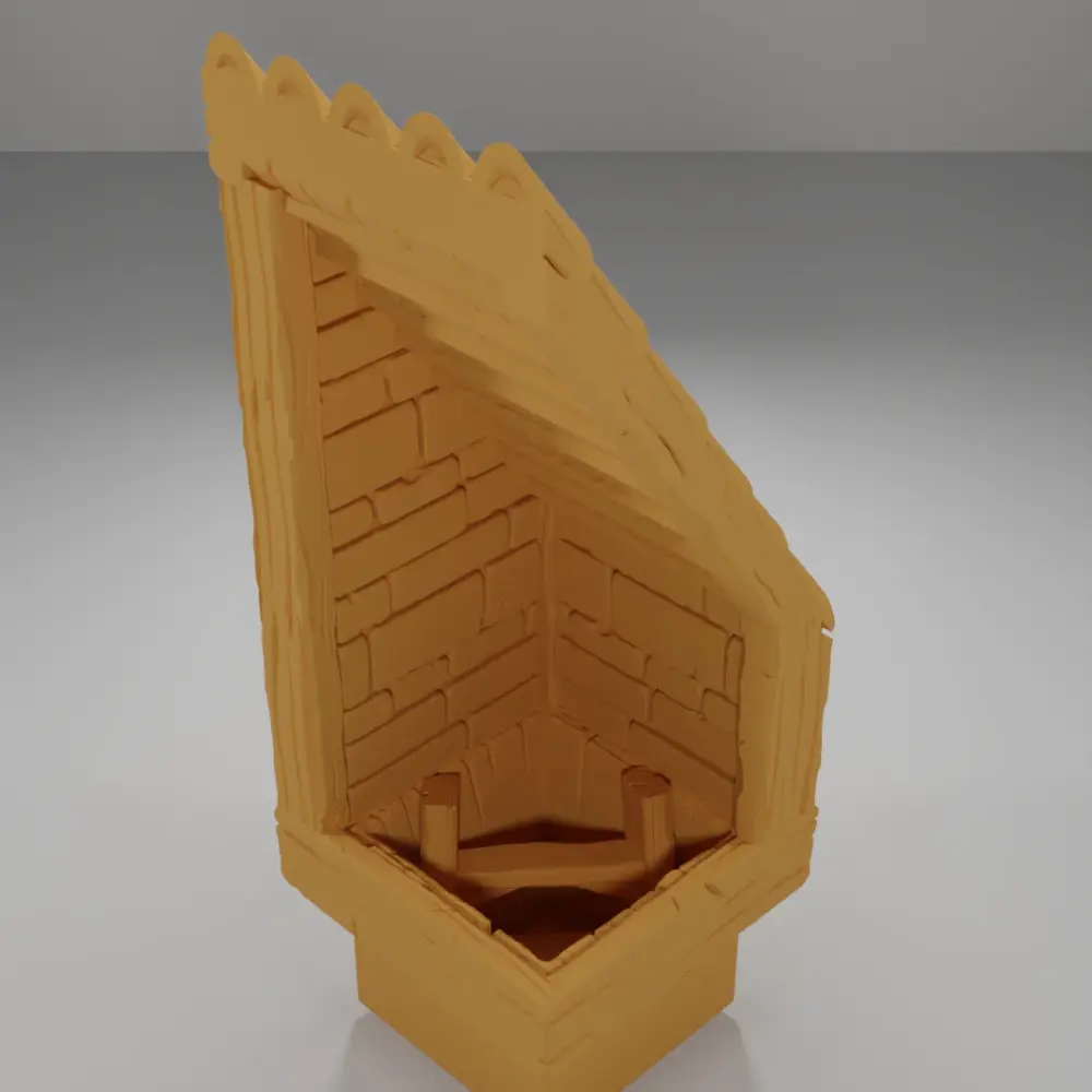 End Roof Ladder Down - Medieval Town Part 2 - Dungeon Blocks