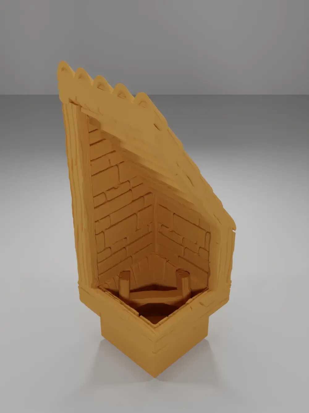 End Roof Ladder Down - Medieval Town Part 2 - Dungeon Blocks