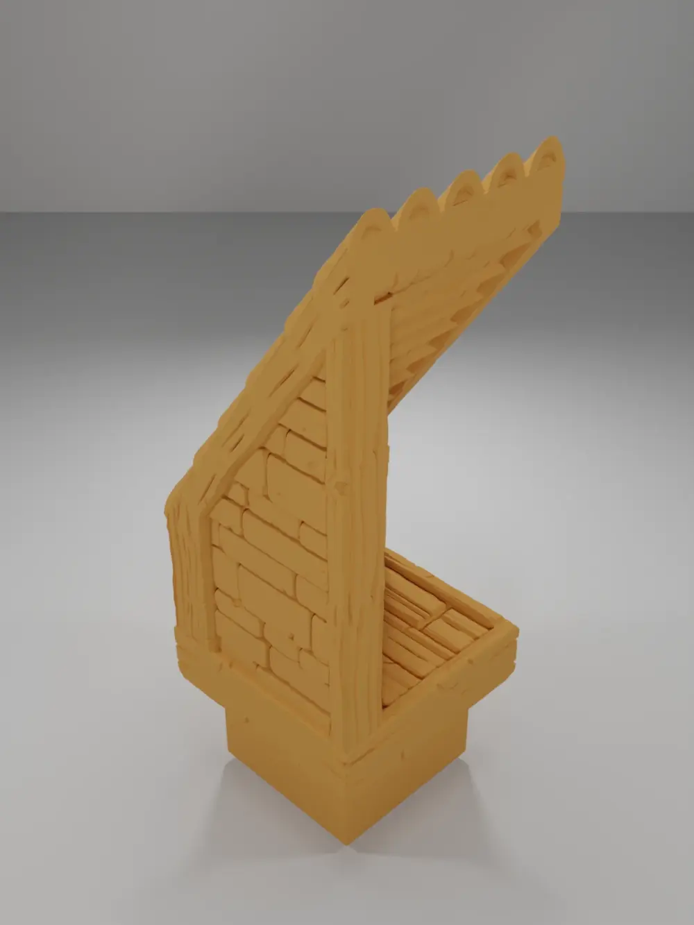 End Roof Right - Medieval Town Part 2 - Dungeon Blocks