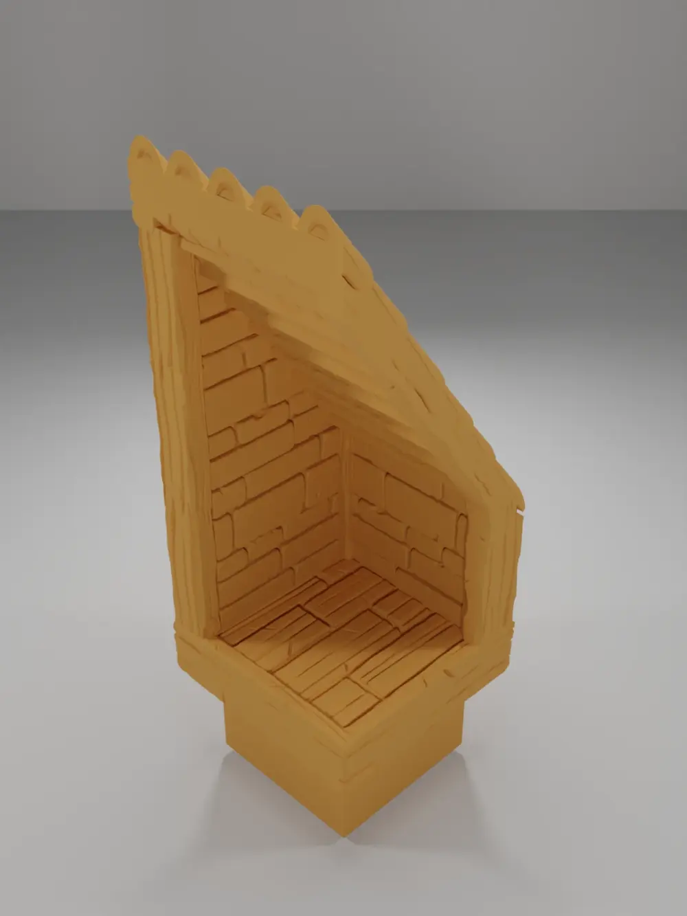 End Roof Right - Medieval Town Part 2 - Dungeon Blocks