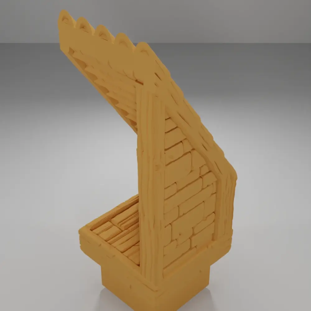 End Roof Left - Medieval Town Part 2 - Dungeon Blocks