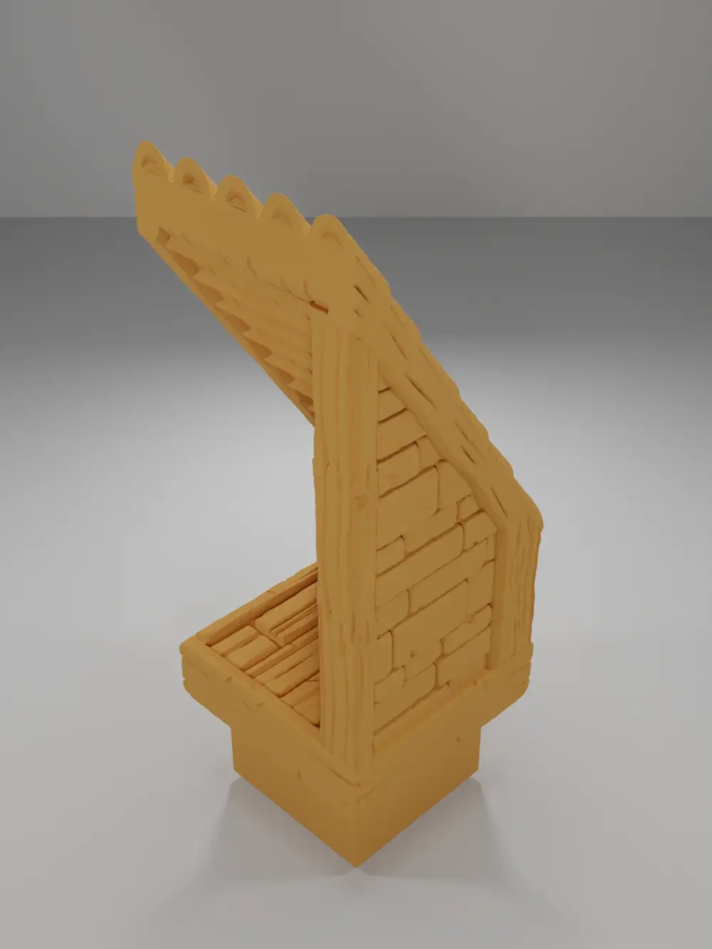 End Roof Left - Medieval Town Part 2 - Dungeon Blocks