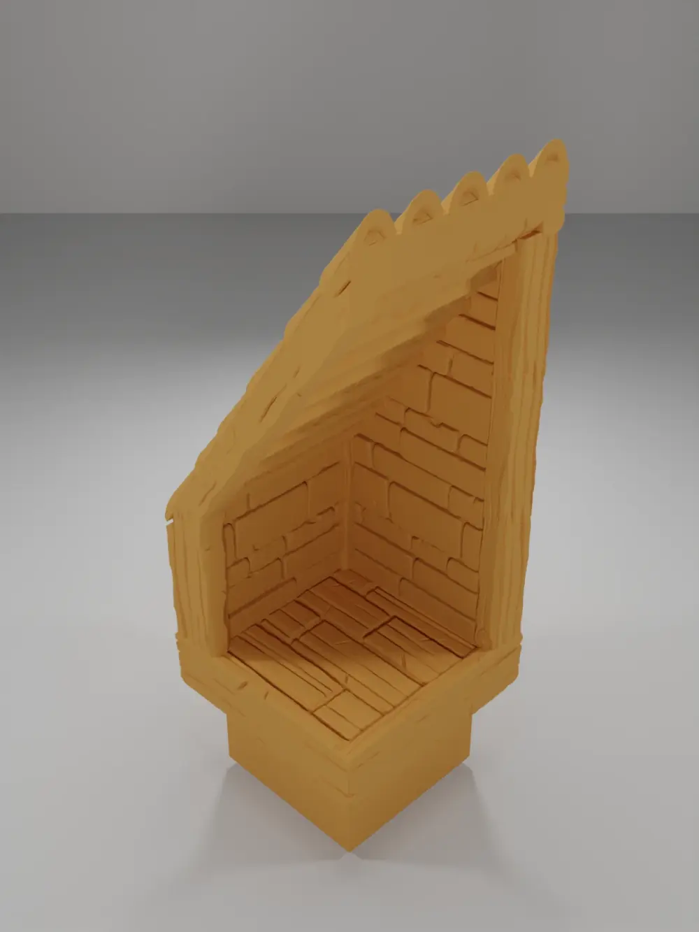 End Roof Left - Medieval Town Part 2 - Dungeon Blocks