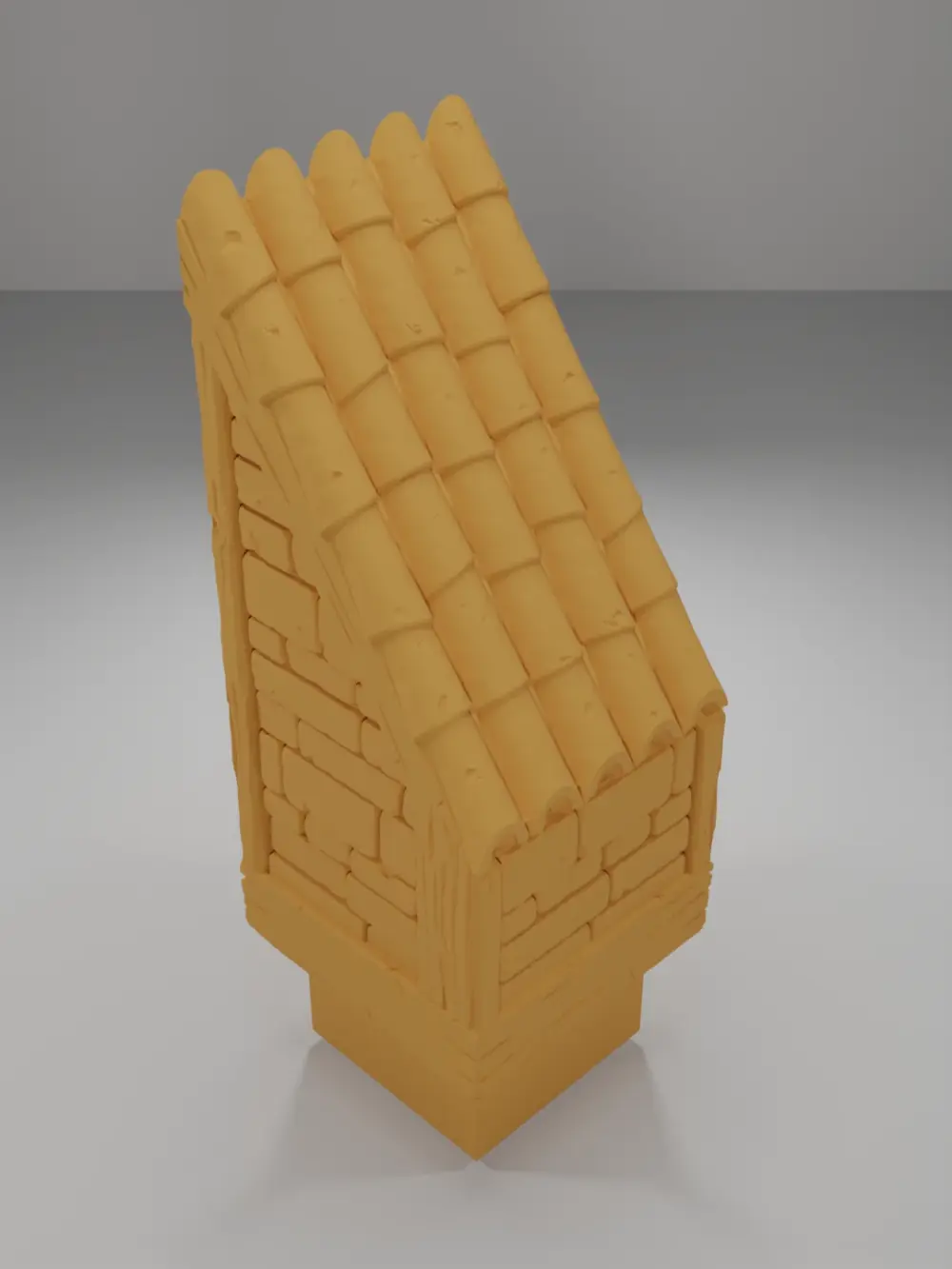 End Roof Left - Medieval Town Part 2 - Dungeon Blocks