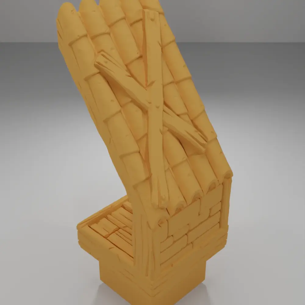 Roof Wooden Planks - Medieval Town Part 2 - Dungeon Blocks