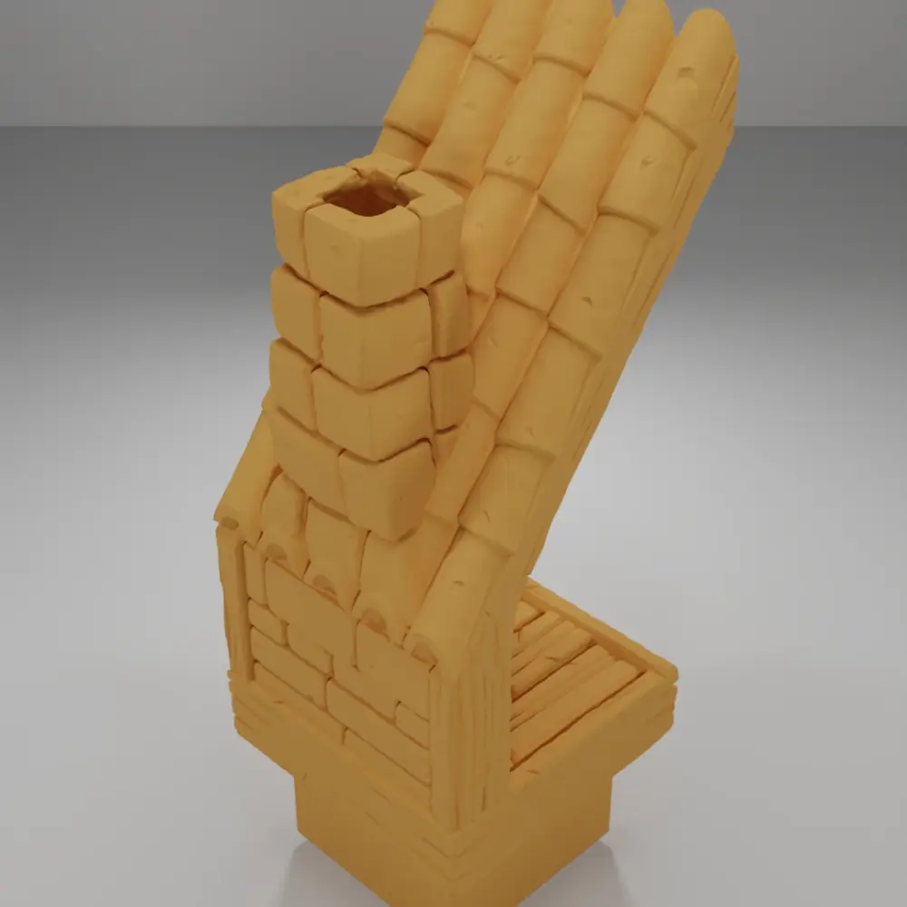 Roof Fireplace - Medieval Town Part 2 - Dungeon Blocks