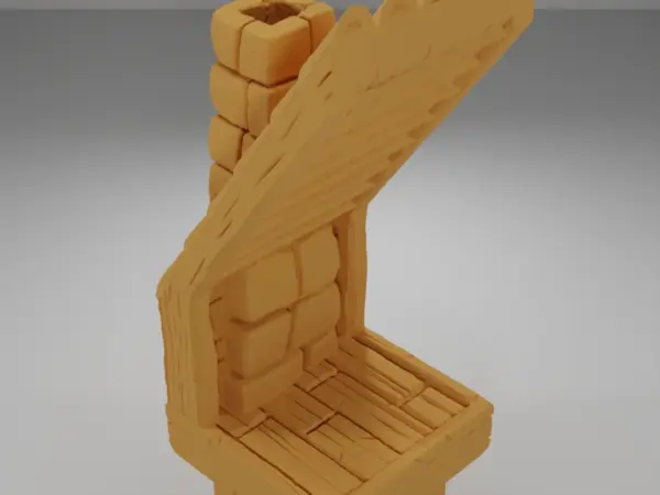 Roof Corner - Medieval Town Part 2 - Dungeon Blocks