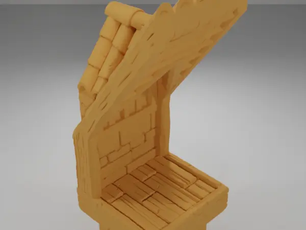 Roof Corner - Medieval Town Part 2 - Dungeon Blocks