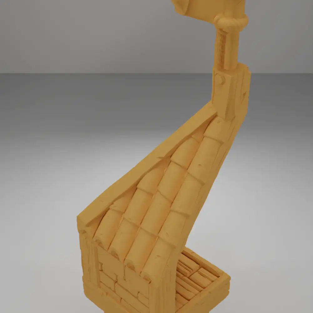 Roof Angle Flag - Medieval Town Part 2 - Dungeon Blocks