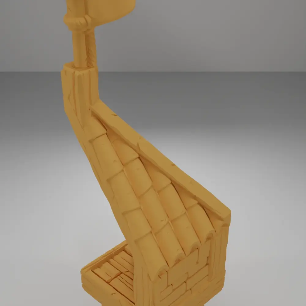 Roof Angle Flag - Medieval Town Part 2 - Dungeon Blocks