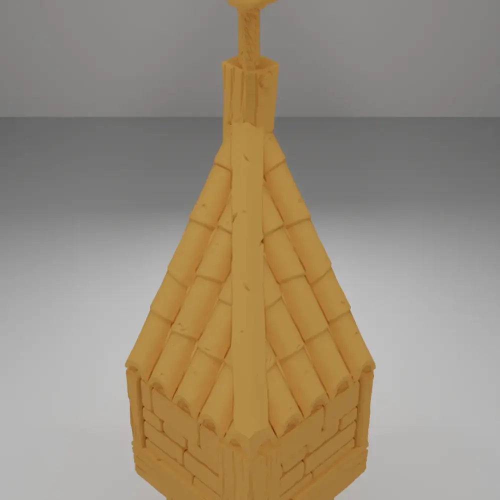 Roof Angle Flag - Medieval Town Part 2 - Dungeon Blocks