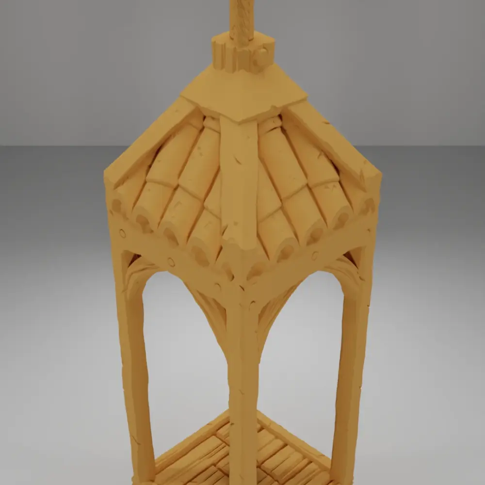 Roof X-Shaped Flag - Medieval Town Part 2 - Dungeon Blocks