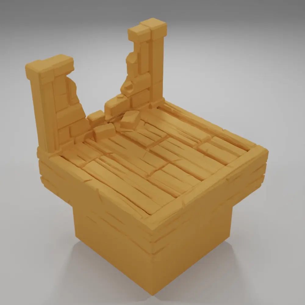 Broken Balcony - Medieval Town Part 2 - Dungeon Blocks