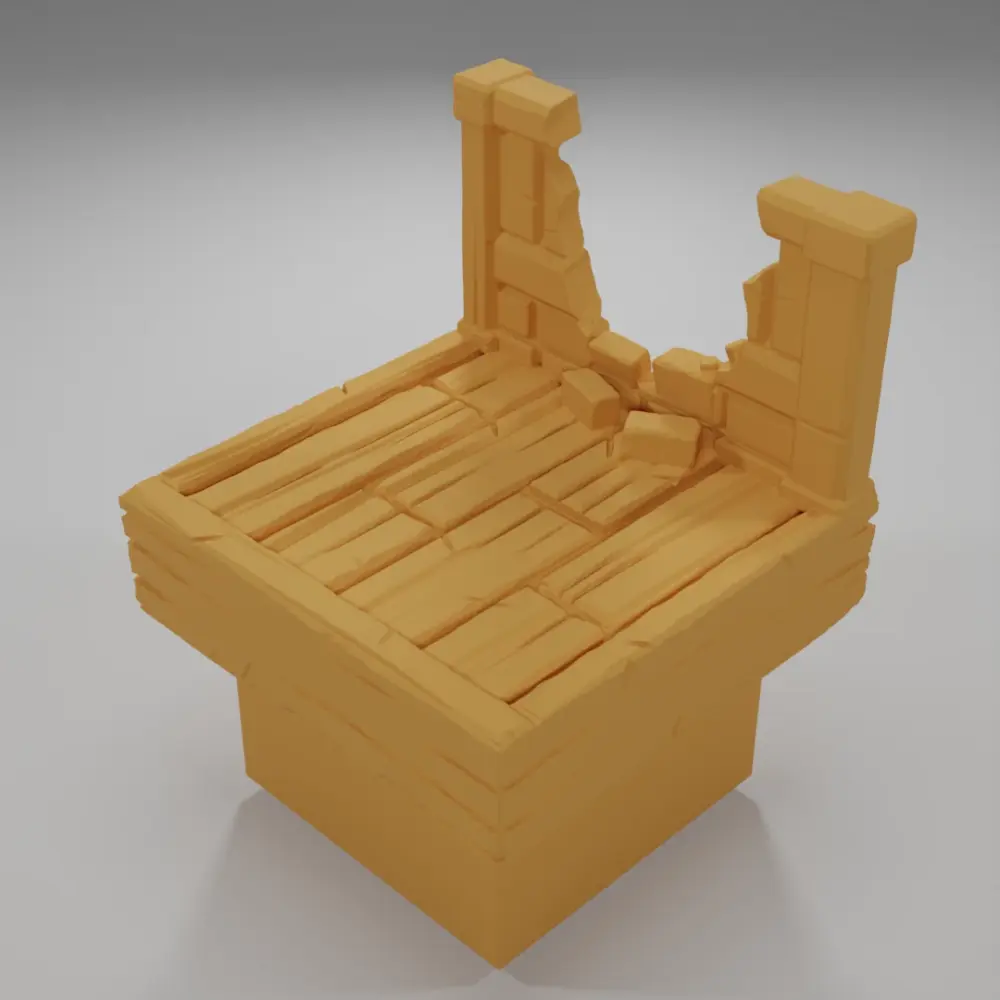 Broken Balcony - Medieval Town Part 2 - Dungeon Blocks