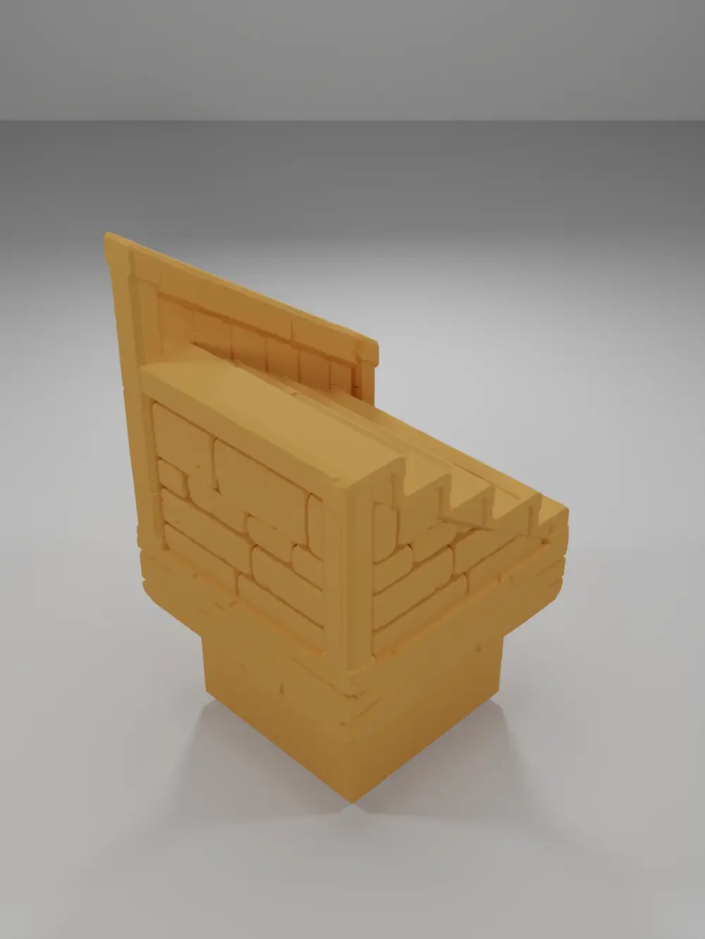 Stairs Right Border - Medieval Town Part 2 - Dungeon Blocks