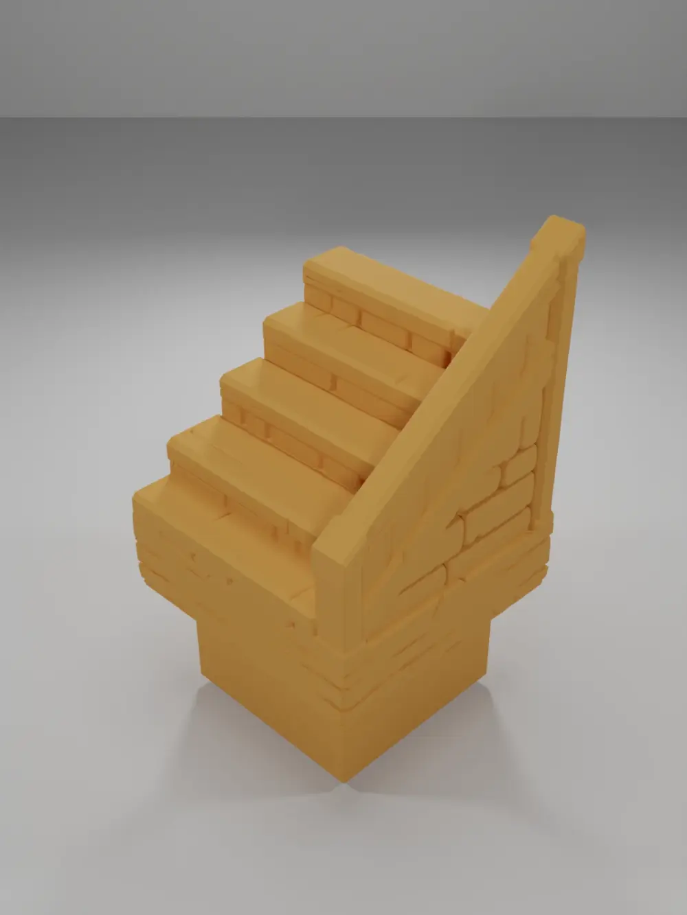 Stairs Right Border - Medieval Town Part 2 - Dungeon Blocks
