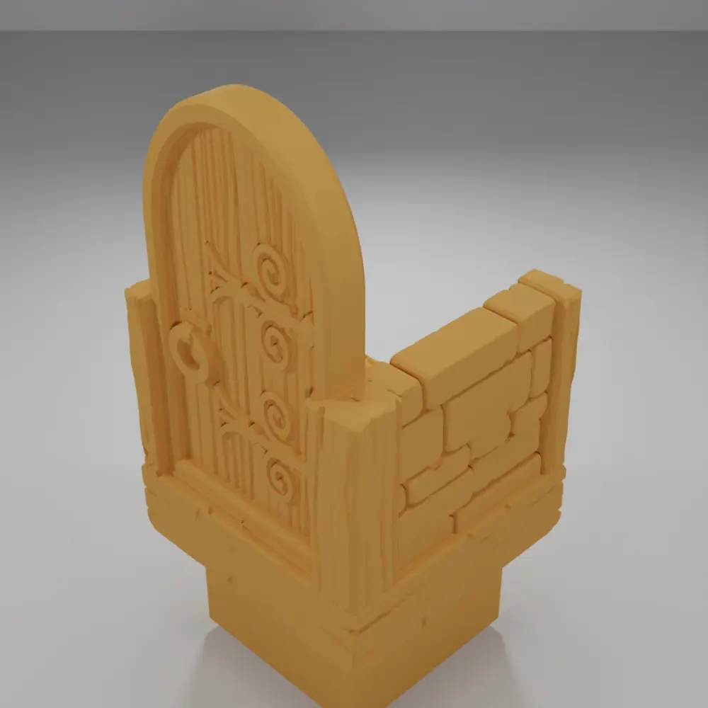 Door Left - Medieval Town Part 2 - Dungeon Blocks
