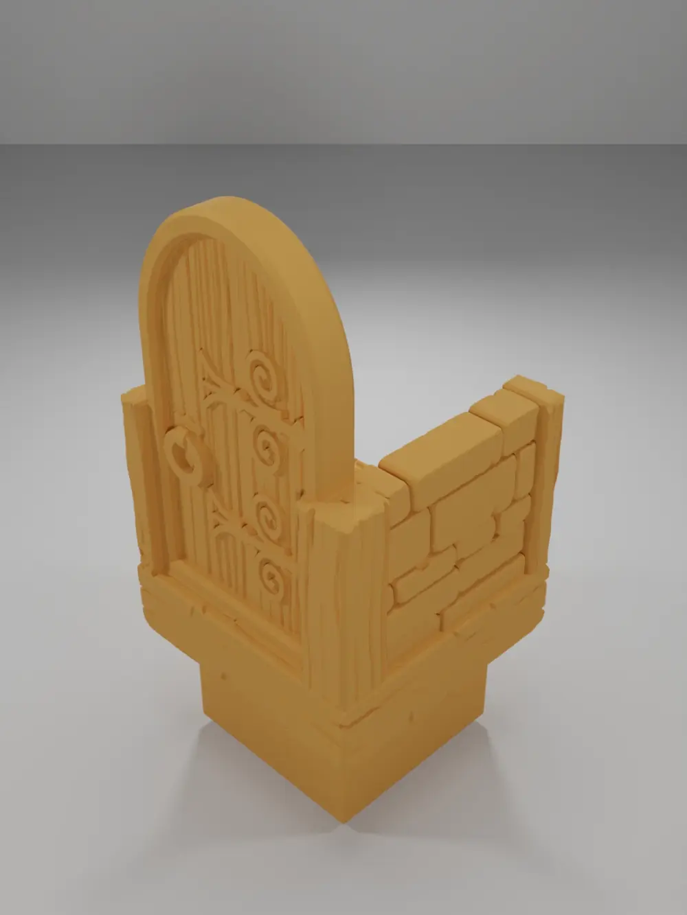 Door Left - Medieval Town Part 2 - Dungeon Blocks