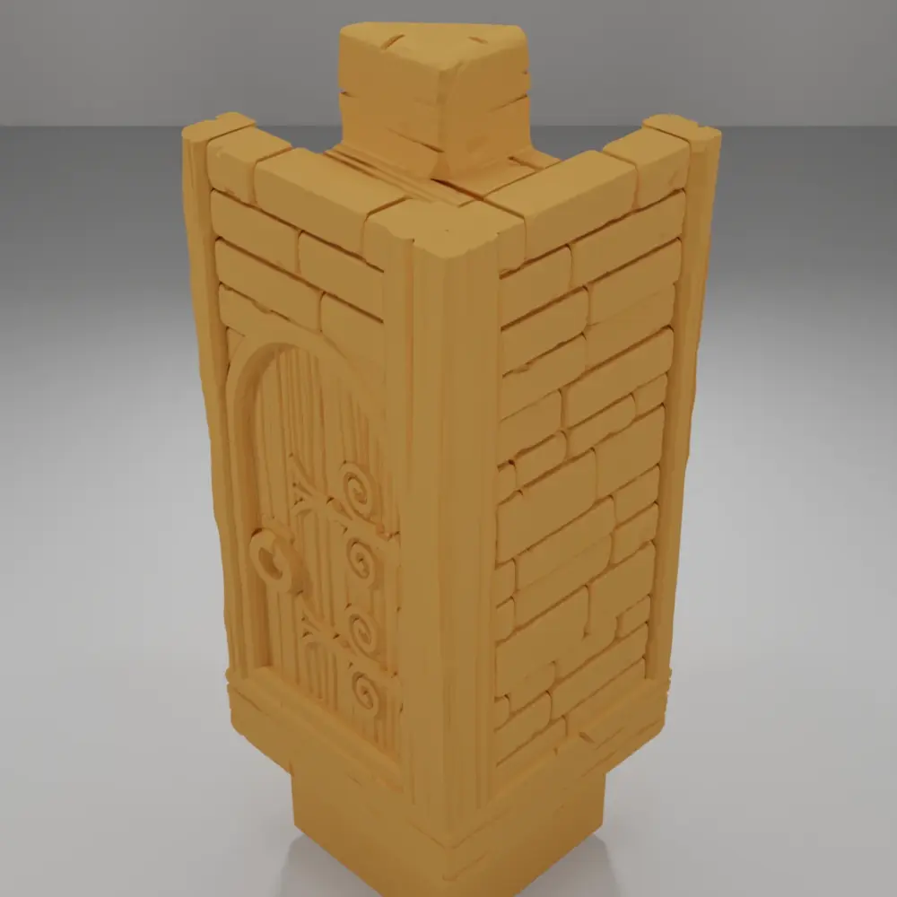 Tall Door Left - Medieval Town Part 2 - Dungeon Blocks