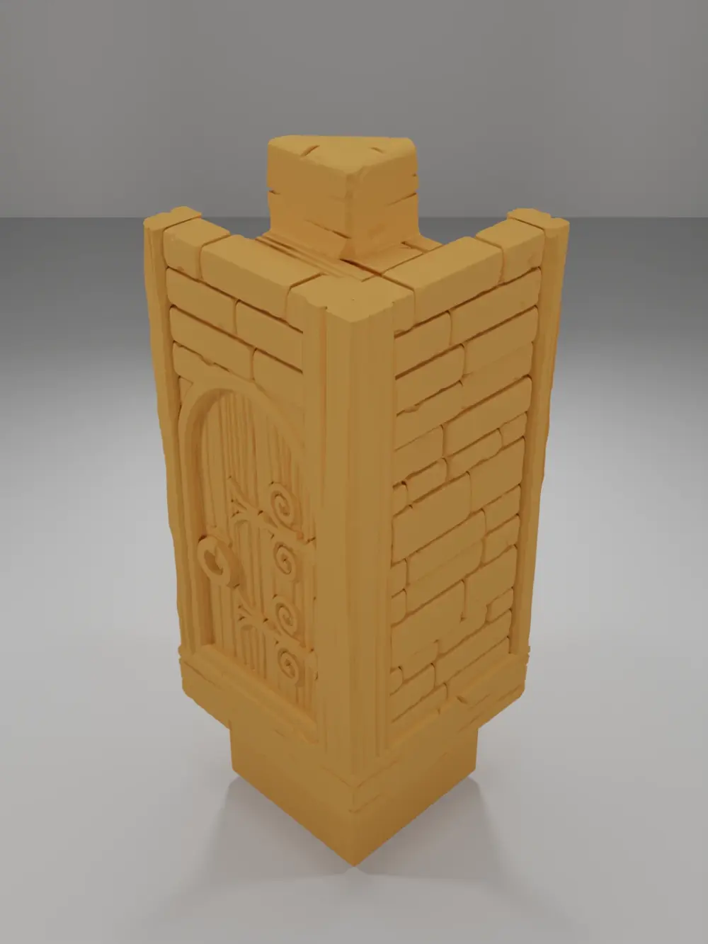 Tall Door Left - Medieval Town Part 2 - Dungeon Blocks
