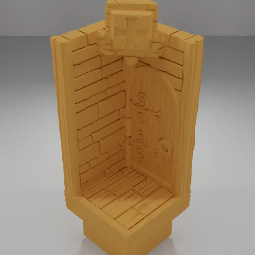 Tall Door Left - Medieval Town Part 2 - Dungeon Blocks