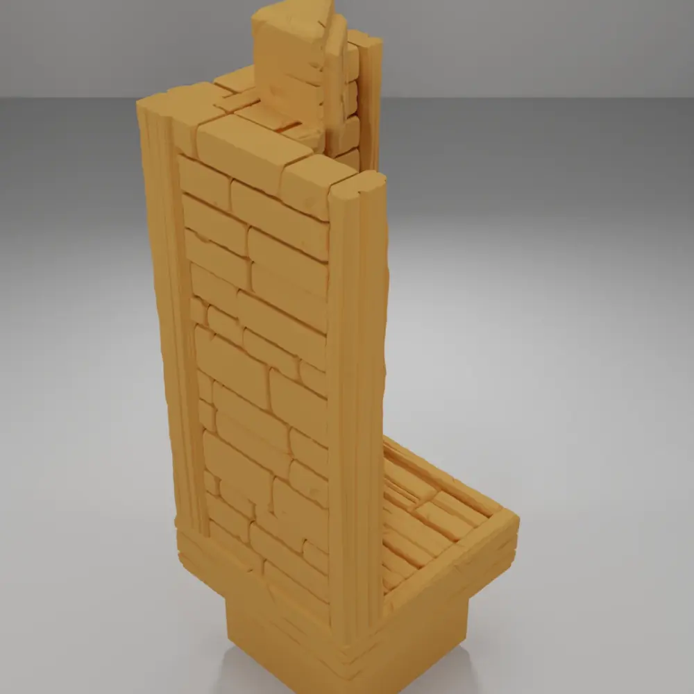 Tall Door Left - Medieval Town Part 2 - Dungeon Blocks
