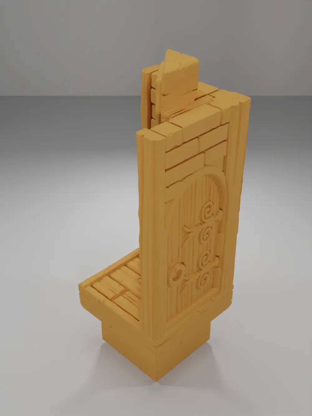 Tall Door Left - Medieval Town Part 2 - Dungeon Blocks