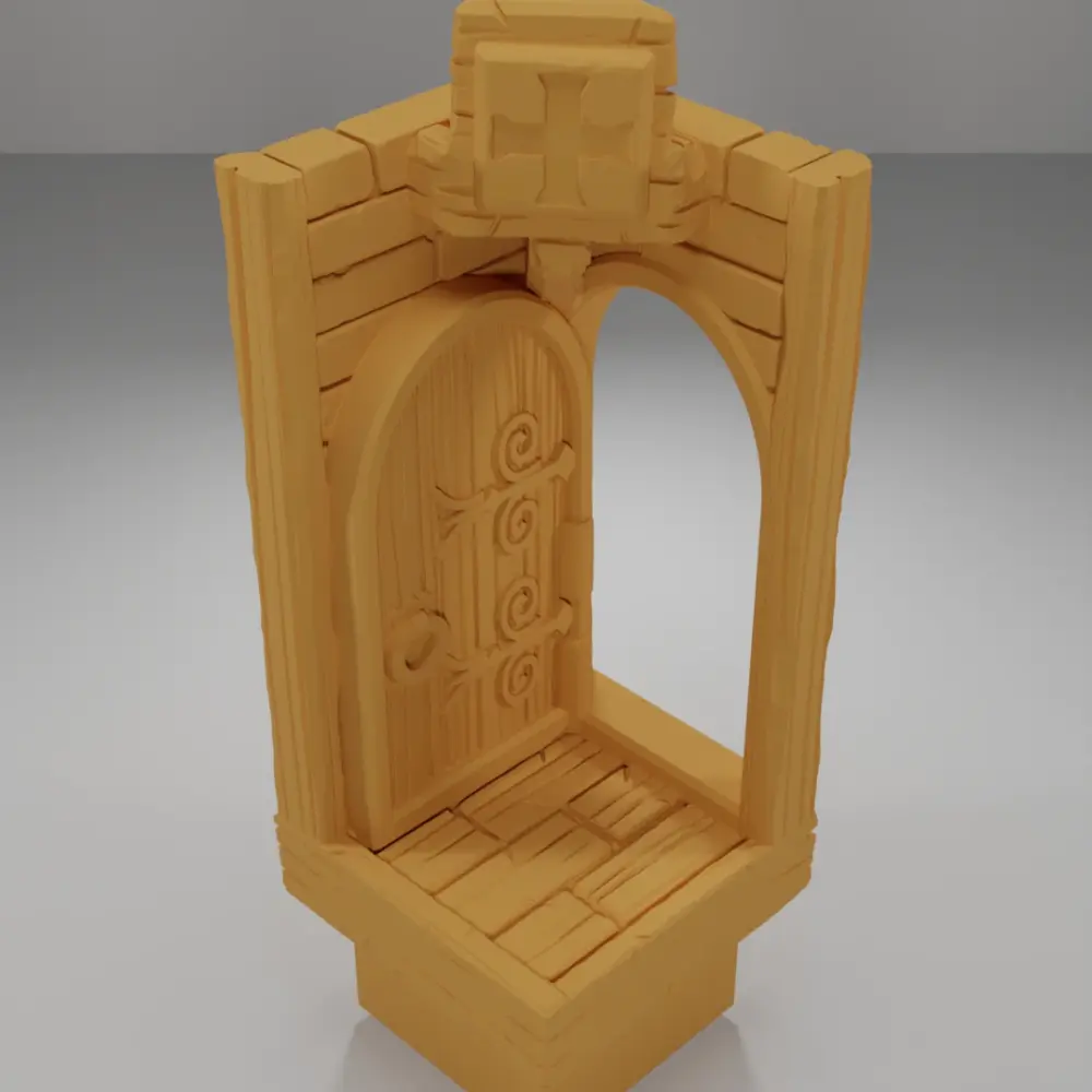 Tall Door Left Open - Medieval Town Part 2 - Dungeon Blocks