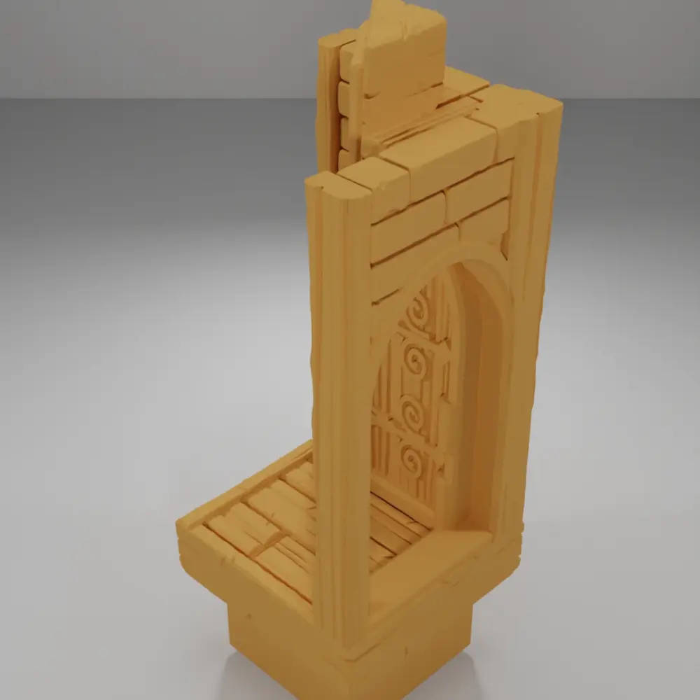 Tall Door Left Open - Medieval Town Part 2 - Dungeon Blocks