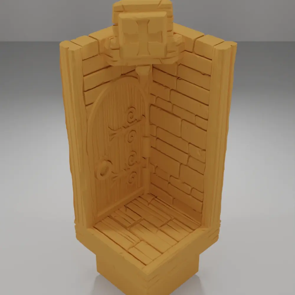 Tall Door Right - Medieval Town Part 2 - Dungeon Blocks