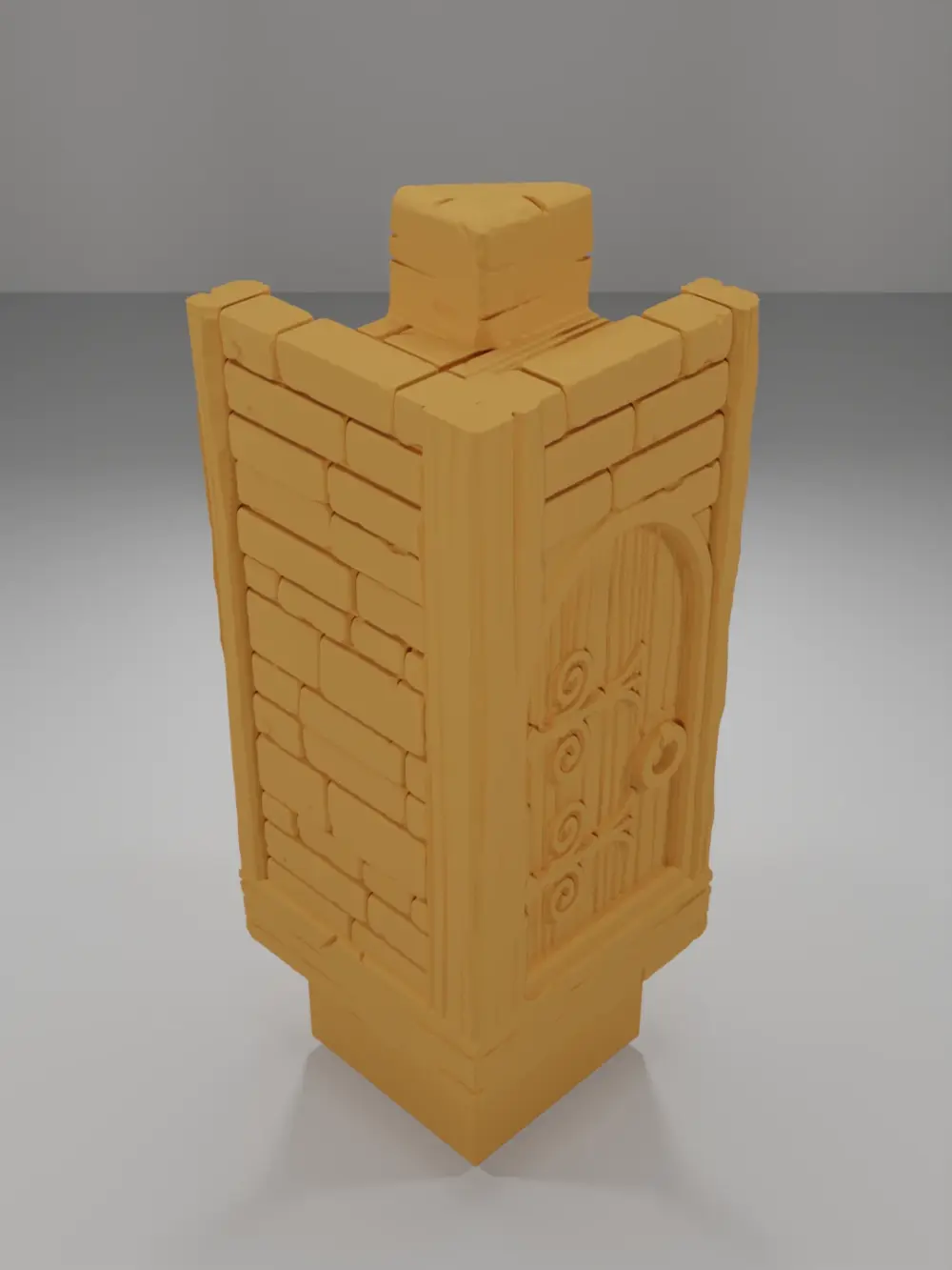 Tall Door Right - Medieval Town Part 2 - Dungeon Blocks