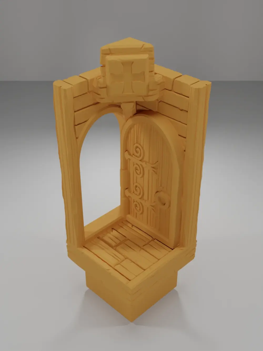 Tall Door Right Open - Medieval Town Part 2 - Dungeon Blocks