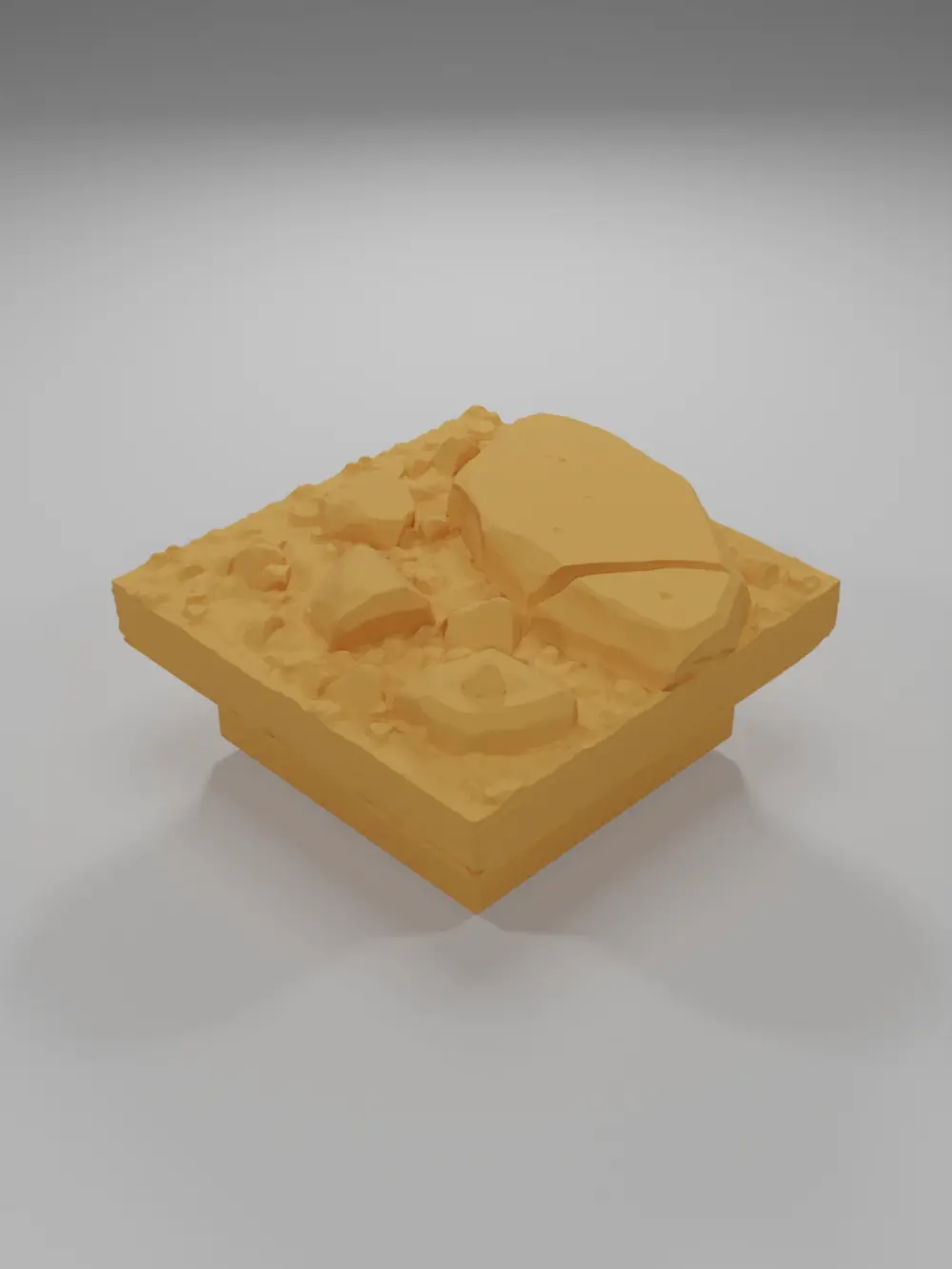 Dirt Ground Big Rocks 1 - Ramparts & Ruins - Dungeon Blocks