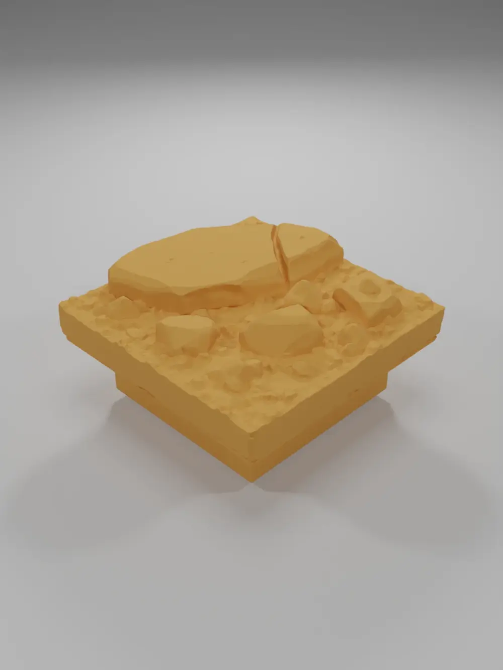 Dirt Ground Big Rocks 1 - Ramparts & Ruins - Dungeon Blocks
