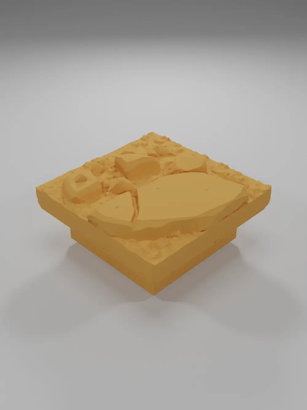 Dirt Ground Big Rocks 1 - Ramparts & Ruins - Dungeon Blocks