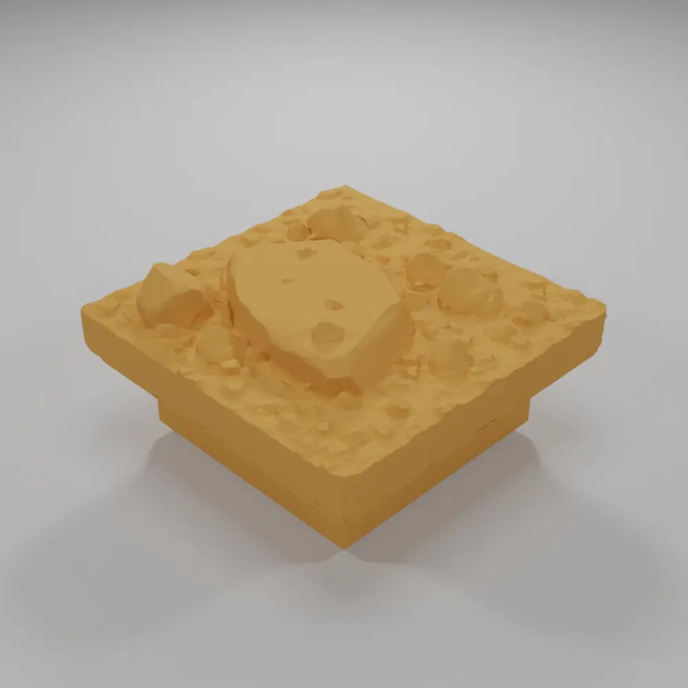 Dirt Ground Big Rocks 2 - Ramparts & Ruins - Dungeon Blocks