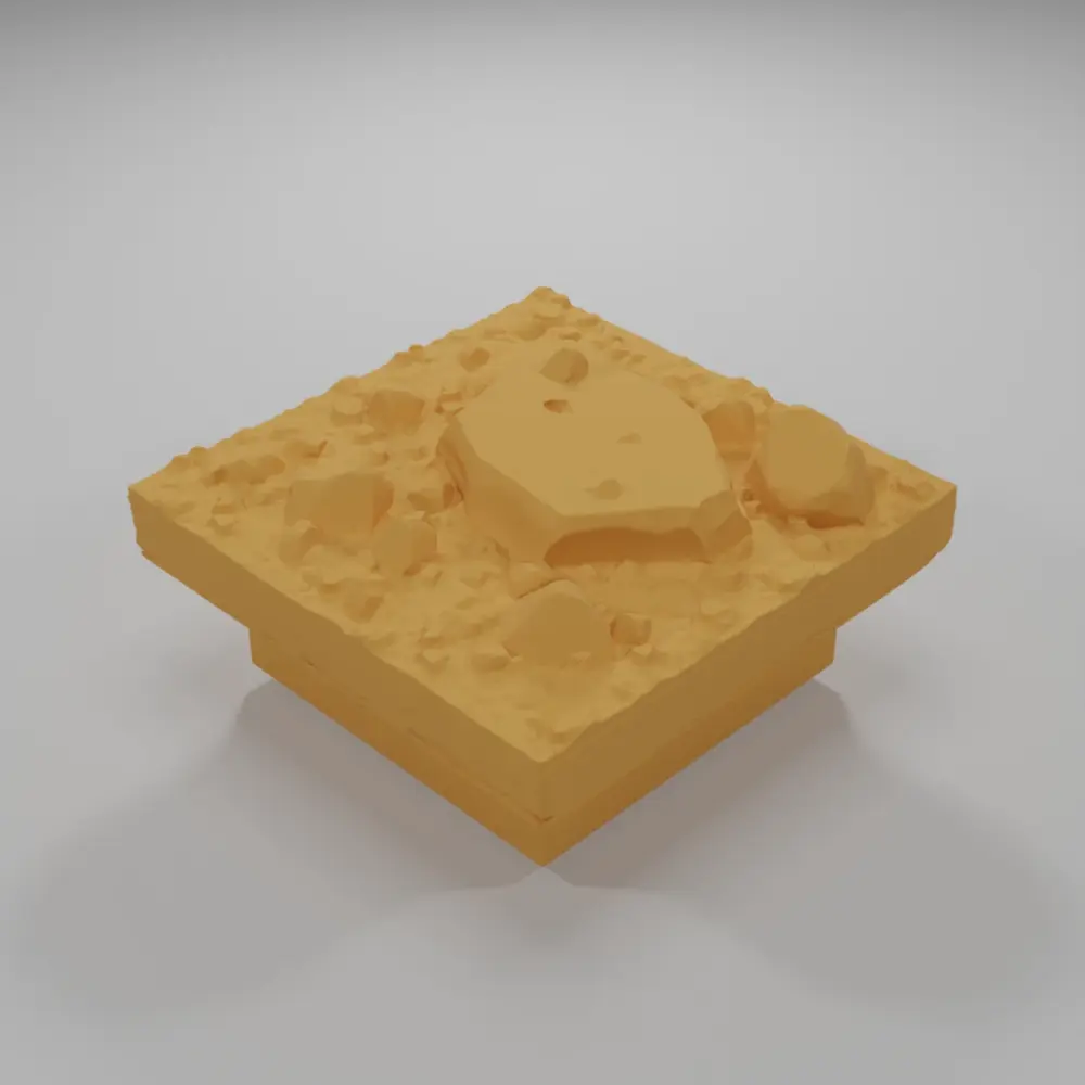 Dirt Ground Big Rocks 2 - Ramparts & Ruins - Dungeon Blocks