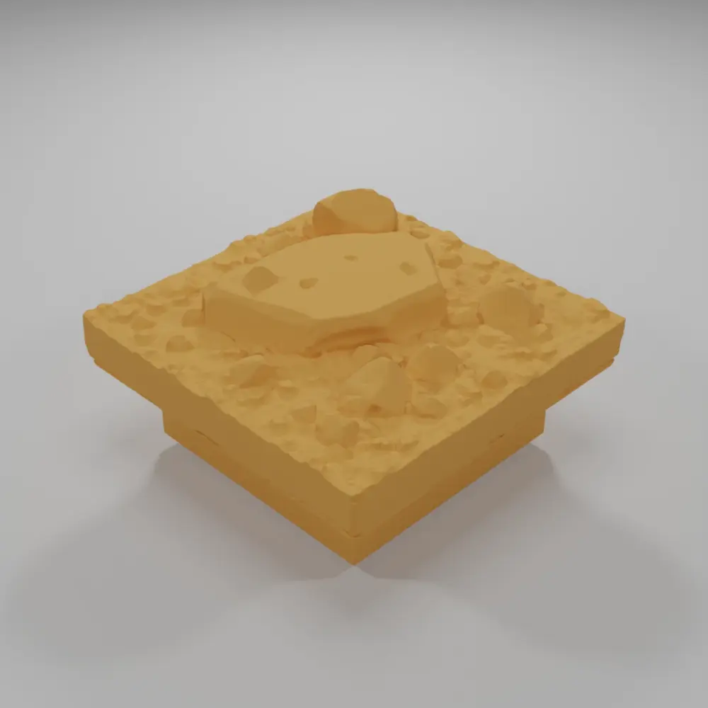 Dirt Ground Big Rocks 2 - Ramparts & Ruins - Dungeon Blocks