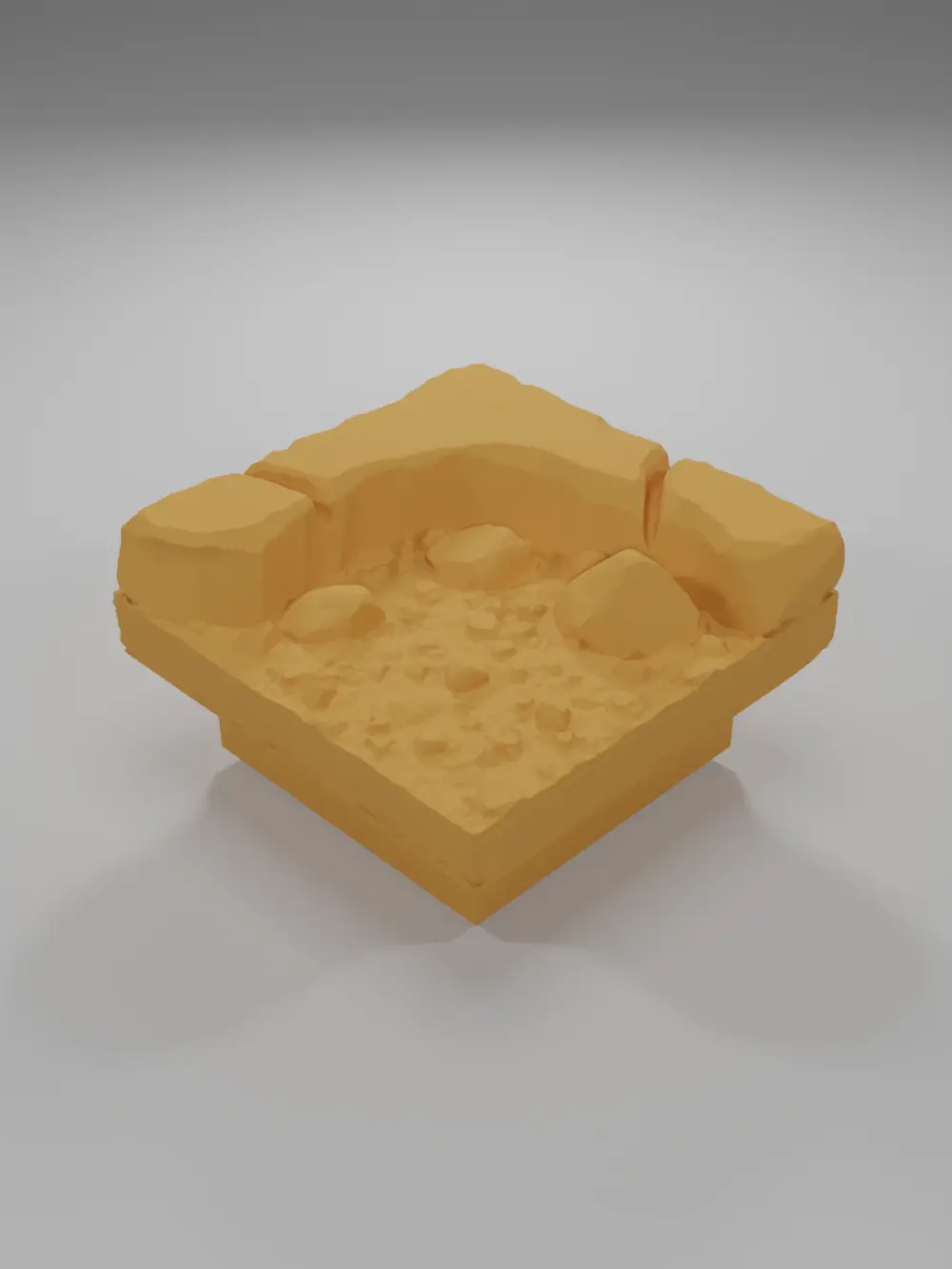 Dirt Ground Rock Angle - Ramparts & Ruins - Dungeon Blocks