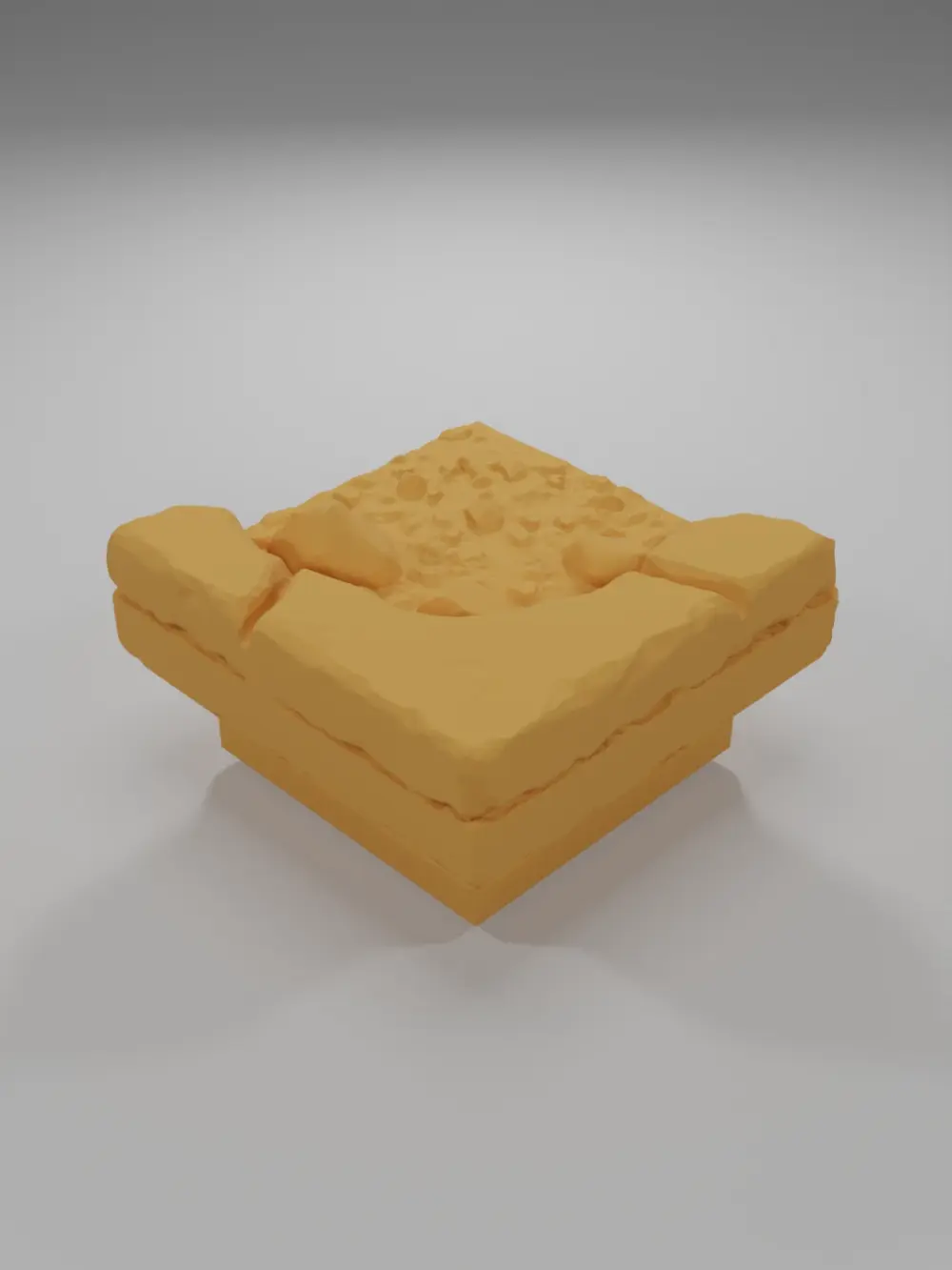 Dirt Ground Rock Angle - Ramparts & Ruins - Dungeon Blocks