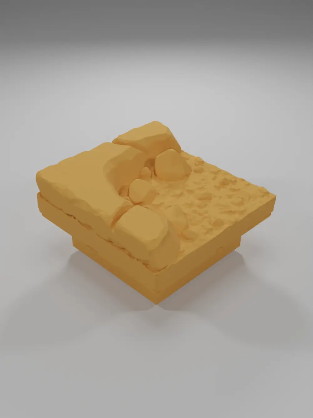 Dirt Ground Rock Angle - Ramparts & Ruins - Dungeon Blocks