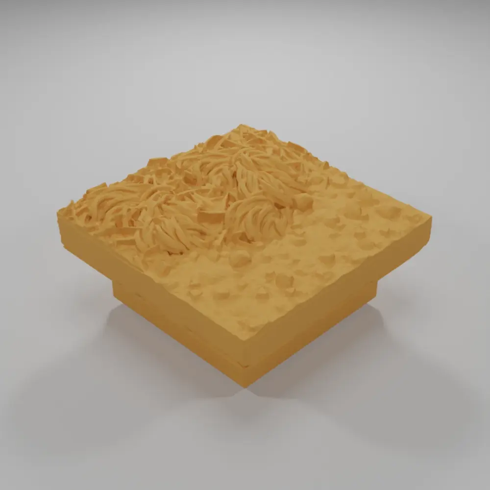 Dirt Ground Grass Straight 2 - Ramparts & Ruins - Dungeon Blocks